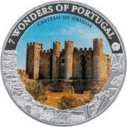1 Dollar - Elizabeth II Castle of Óbidos, Cook Islands, 2009 reverse image