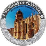 1 Dollar - Elizabeth II Jerónimos Monastery, Cook Islands, 2009 reverse image