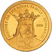 1 Dollar - Elizabeth II King Edward III, Cook Islands, 2009 reverse image