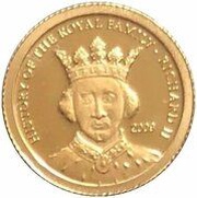 1 Dollar - Elizabeth II King Richard II, Cook Islands, 2009 reverse image