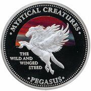 1 Dollar - Elizabeth II Pegasus, Cook Islands, 2009 reverse image