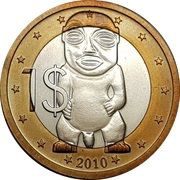 1 Dollar - Elizabeth II 4th portrait reverse image