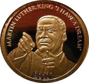 1 Dollar - Elizabeth II Martin Luther King "I Have a dream", Cook Islands, 2010 reverse image