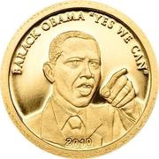 1 Dollar - Elizabeth II Barack Obama, Cook Islands, 2010 reverse image
