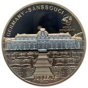 1 Dollar - Elizabeth II Sanssouci, Cook Islands, 2010 reverse image