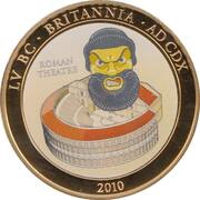 1 Dollar - Elizabeth II Roman Theatre, Cook Islands, 2010 reverse image