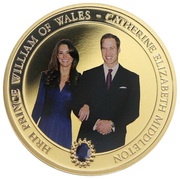 1 Dollar - Elizabeth II Royal Engagement, Cook Islands, 2010 reverse image