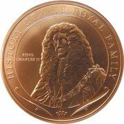 1 Dollar - Elizabeth II King Charles II, Cook Islands, 2010 reverse image