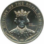 1 Dollar - Elizabeth II King Richard II, Cook Islands, 2010 reverse image