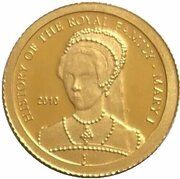 1 Dollar - Elizabeth II Queen Mary I, Cook Islands, 2010 reverse image