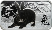 1 Dollar - Elizabeth II Black rabbit, Cook Islands, 2011 reverse image