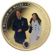 1 Dollar - Elizabeth II Prince William and Catherine Middleton, Cook Islands, 2011 reverse image