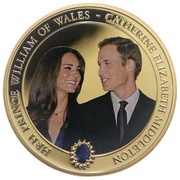 1 Dollar - Elizabeth II Royal Engagement, Cook Islands, 2011 reverse image
