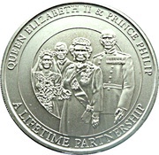 1 Dollar - Elizabeth II Lifetime of Service-90th Birthday, Cook Islands, 2011 reverse image