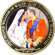 1 Dollar - Elizabeth II The Balcony Kiss, Cook Islands, 2011 reverse image