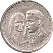 1 Dollar - Elizabeth II Wedding Day, Cook Islands, 2011 reverse image