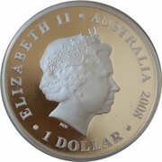 1 Dollar - Elizabeth II 4th Portrait - Christmas Island - Silver Proof obverse image