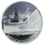 1 Dollar - Elizabeth II Battle of Jutland, Cook Islands, 2011 reverse image