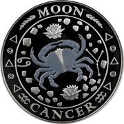 1 Dollar - Elizabeth II Cancer, Cook Islands, 2011 reverse image