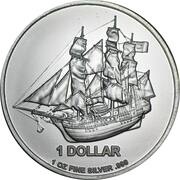 1 Dollar - Elizabeth II Bounty, Cook Islands, 2011-2014 reverse image