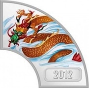 1 Dollar - Elizabeth II Orange Dragon, Cook Islands, 2012 reverse image
