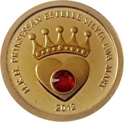1 Dollar - Elizabeth II Princess Estelle, Cook Islands, 2012 reverse image