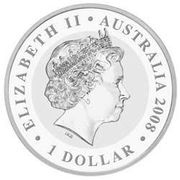 1 Dollar - Elizabeth II 4th Portrait - Koala - Silver Bullion Coin obverse image