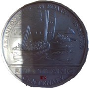 1 Dollar - Elizabeth II RMS Titanic Centenary - Abandon Ship, Cook Islands, 2012 reverse image