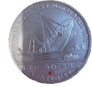 1 Dollar - Elizabeth II RMS Titanic Centenary - Final Moments, Cook Islands, 2012 reverse image