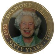 1 Dollar - Elizabeth II Diamond Jubilee, Cook Islands, 2012 reverse image