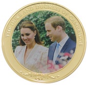 1 Dollar - Elizabeth II Prince William and Catherine Middleton, Cook Islands, 2012 reverse image