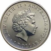 1 Dollar - Elizabeth II 4th Portrait - Year of the Rat obverse image