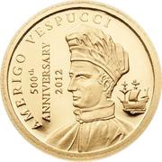 1 Dollar - Elizabeth II Amerigo Vespucci, Cook Islands, 2012 reverse image