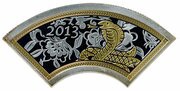 1 Dollar - Elizabeth II Year of the Snake, Cook Islands, 2013 reverse image