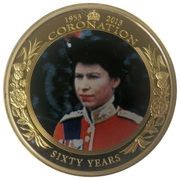 1 Dollar - Elizabeth II Queen in Uniform, Cook Islands, 2013 reverse image