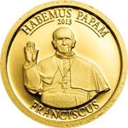 1 Dollar - Elizabeth II Habemus Papam: Franciscus, Cook Islands, 2013 reverse image