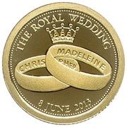 1 Dollar - Elizabeth II Royal Wedding, Cook Islands, 2013 reverse image