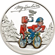 1 Dollar - Elizabeth II Myšpulín, Cook Islands, 2013 reverse image