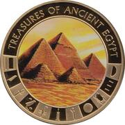 1 Dollar - Elizabeth II The Pyramids of Giza, Cook Islands, 2013 reverse image