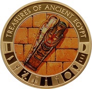 1 Dollar - Elizabeth II Sarcophagus, Cook Islands, 2013 reverse image