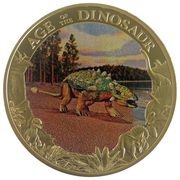 1 Dollar - Elizabeth II Euoplocephalus, Cook Islands, 2014 reverse image