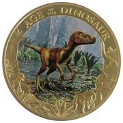 1 Dollar - Elizabeth II Velociraptor, Cook Islands, 2014 reverse image