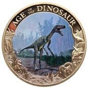 1 Dollar - Elizabeth II Herrerasaurus, Cook Islands, 2014 reverse image