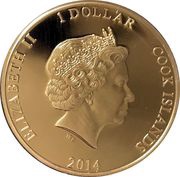 1 Dollar - Elizabeth II Plesiosaurus obverse image
