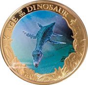 1 Dollar - Elizabeth II Plesiosaurus, Cook Islands, 2014 reverse image