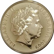 1 Dollar - Elizabeth II 4th Portrait - Silver Kangaroo; Ken Done obverse image