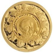 1 Dollar - Elizabeth II Canonization of Pope John Paul II, Cook Islands, 2014 reverse image