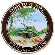 1 Dollar - Elizabeth II The Battle Of Bocage, Cook Islands, 2014 reverse image