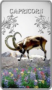1 Dollar - Elizabeth II Capricorn, Cook Islands, 2014 reverse image