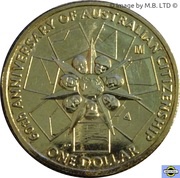 1 Dollar - Elizabeth II 4th Portrait - Australian Citizenship, Australia, 2009 reverse image